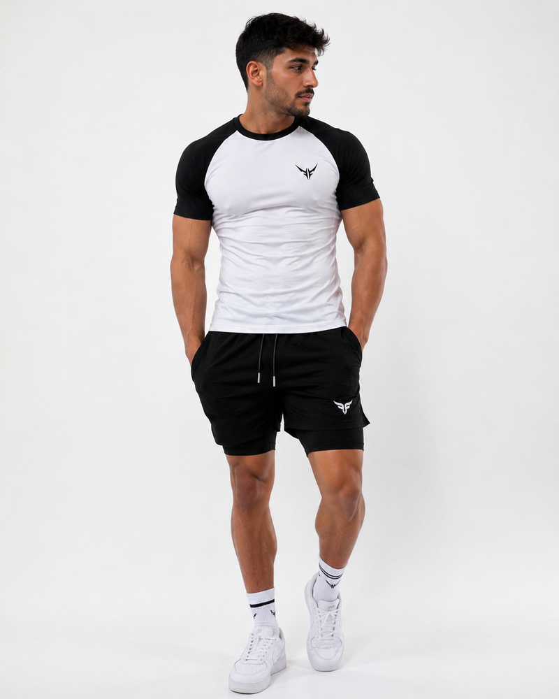 YAXS Compression Set – White/Black