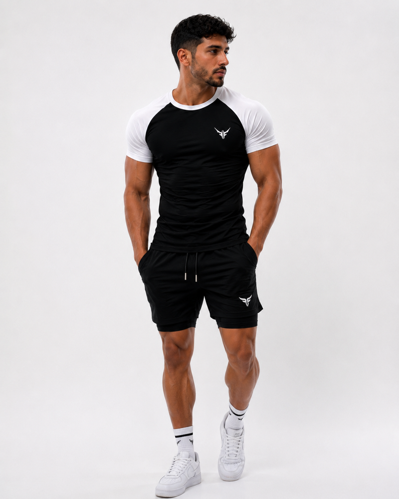 YAXS Compression Set – Black/White