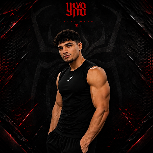 GYMSHARK sleeveless Compression black