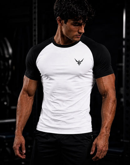 YAXS Compression T-Shirt – White/Black