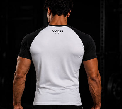 YAXS Compression T-Shirt – White/Black